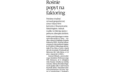 Rośnie popyt na faktoring